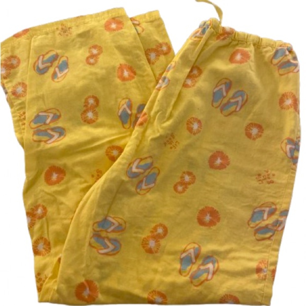 💙 Life Is Good Yellow Pajama Pants Size XXL